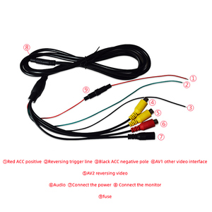 7 Inch LCD Display 1024*600 HD AV RCA VGA Vehicle on Board <strong>Monitor</strong> - Product Image 3