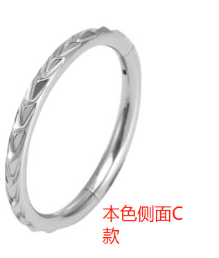 Titanium natural color side pattern C style