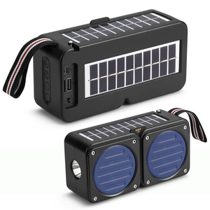 Altoparlante Bluetooth Wireless HF-F30 con Doppio Pannello Solare, Subwoofer Stereo Portatile, Torcia Attiva, <span class=keywords><strong>Radio</strong></span>/TF/USB - Product Image 2