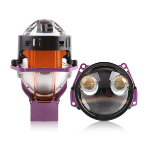 デュアルレーザー<span class=keywords><strong>LED</strong></span>ヘッドライトレンズ200W6500 K 12V3.0インチBiLEDプロジェクターレンズライトカーアクセサリー<span class=keywords><strong>LED</strong></span>プロジェクターレーザーレンズ