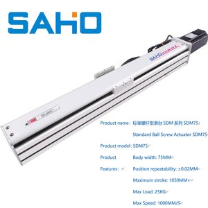 Barato de alta precisión CNC brazo robótico correa dentada impulsada SDM75 actuador deslizante lineal eléctrico etapa rieles de guía de movimiento ModuleSDM17