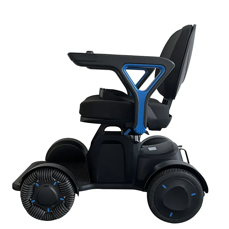 Omni Колеса Мобильность инвалидная коляска-инвалидная коляска для инвалидной коляске с Интеллектуальное управление приложениями бесщеточный мотор портативный робот стул для людей с ограниченными возможностями