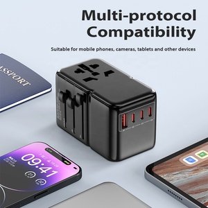 Worldplug <strong>Multi</strong> <strong>Plug</strong> <strong>EU</strong> UK US AU Universal Pd World Travel <strong>Adapter</strong> <strong>Plug</strong> Type C GaN Fast Charger Power Adaptor - Product Image 6