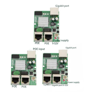 OEM สวิตช์อีเทอร์เน็ตกิกะบิต3พอร์ตโมดูลตัวแยกเครือข่าย PCB ที่ไม่ได้มาตรฐาน