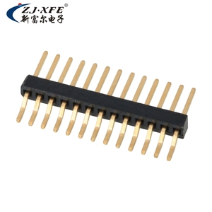 XFE High Quality Pin <strong>Header</strong> Connector 1.27mm Pitch H=1.5 Single Row R/A <strong>SMT</strong> 2-20 Pin Male Pin <strong>Header</strong> - Product Image 3
