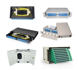 Caja de unidad ODF 12 24 48 72 96 144 núcleos LC SC FC adaptadores caja de fibras ópticas de telecomunicaciones para red FTTH - Product Image 4