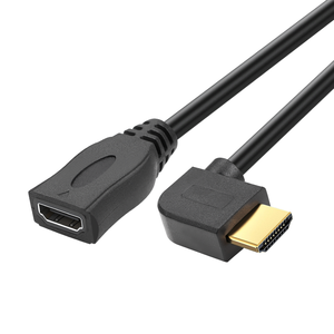1FT 30CM 90 grados HDMI extensor de alta velocidad Hdmi 2,0 4K 60Hz ángulo izquierdo HDMI macho a hembra Cable de extensión para HDTV, proyector - Product Image 2
