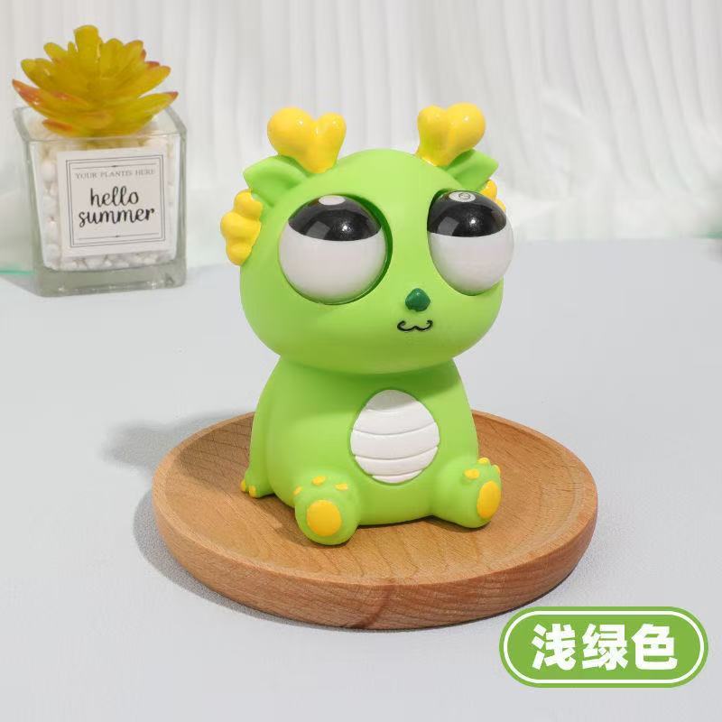 Eye-popping dragon light green