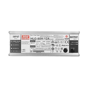 HLG-80H-12A 80w发光二极管驱动器恒流和电压IP65有源PFC照明系统电源 - Product Image 2