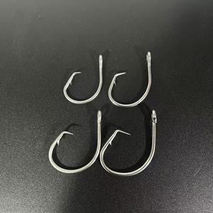 Top Right 39950 Vòng Tròn Móc Sắc Nét Bền Mạnh Mẽ Cá Ngừ Lớn Duy Nhất Trò Chơi Thép Không Gỉ Biển Câu Cá Móc Với Barb - Product Image 3