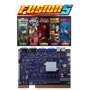 HET Hersteller Fusion 4 Multi-Game-Software 5 in 1 Nudge Style PCB Skill Game Board für Game Machine