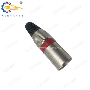 Can-non Red XLR Adapter Microphone Audio Plug 3-core Male Connector for Audio Power Amplifier Stereo - Product Image 4