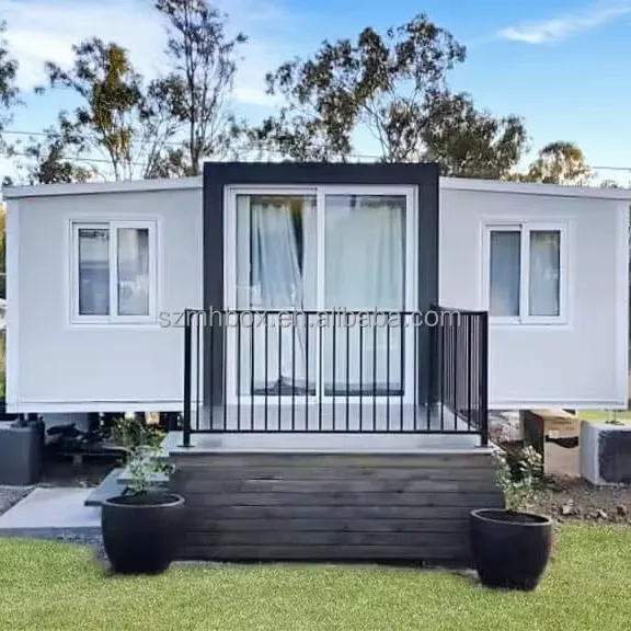 Mh Uitbreidbaar Huis 40ft Met 4 Slaapkamers Volledige Badkamer Australië Uitbreidbaar Containerhuis