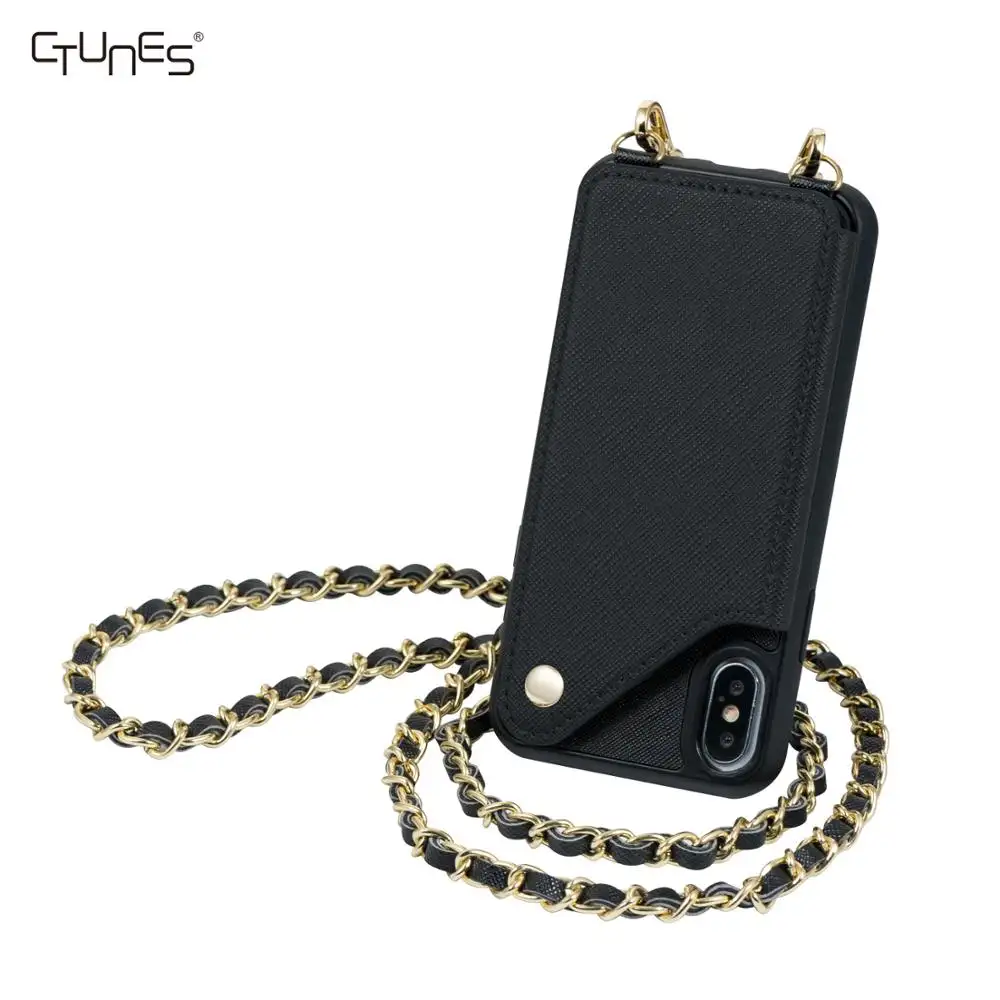 Necklace Protective Leather Lanyard Cell Phone Case Shell Crossbody Case for Iphone X Xs Cellphone Bag Apple Iphones Free CTUNES