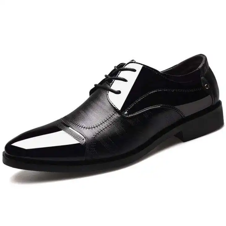 Sapatos masculinos de tamanho grande, calçados de couro para homens de negócios, roupa masculina