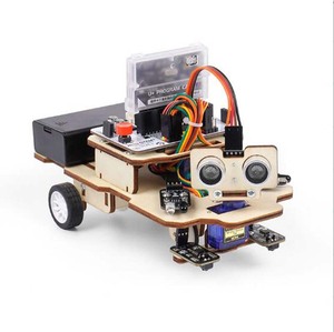 DIY Bausteinprogrammierungsroboter Codierungsroboter intelligentes pädagogisches Wissenschafts-Stiel-Spielzeug für Kinder