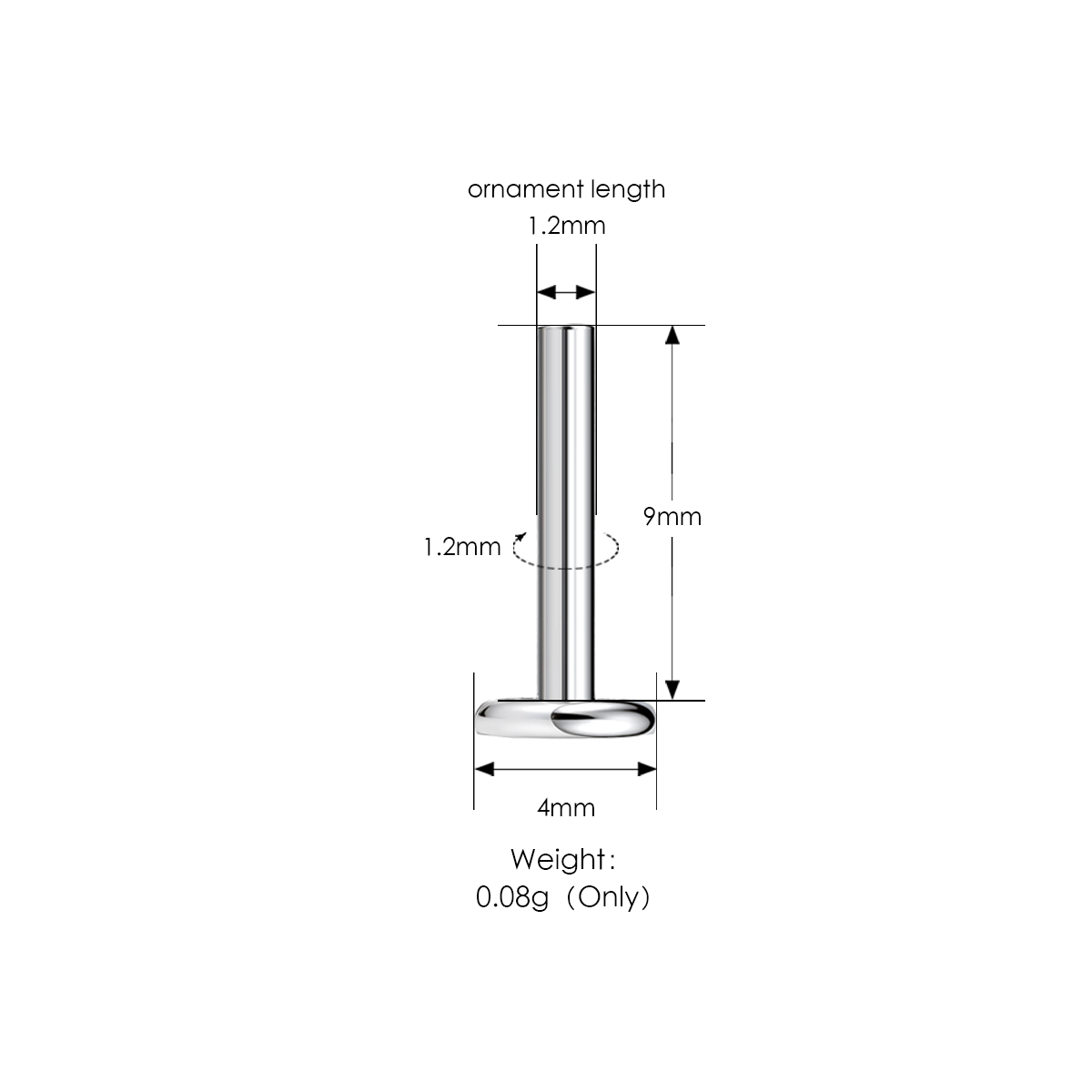 Silver - 9mm