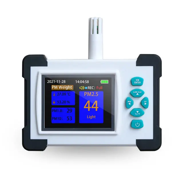 Monitor de ar inteligente de alta precisão, medidor de alta precisão, analisador de gás portátil, sensor de co2 nir para detecção de ar pm2.5