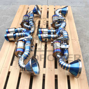 Titanium <strong>Valved</strong> Exhaust <strong>Tips</strong> Catback Exhaust System for Porsche 911 992 GT3 4.0T - Product Image 6