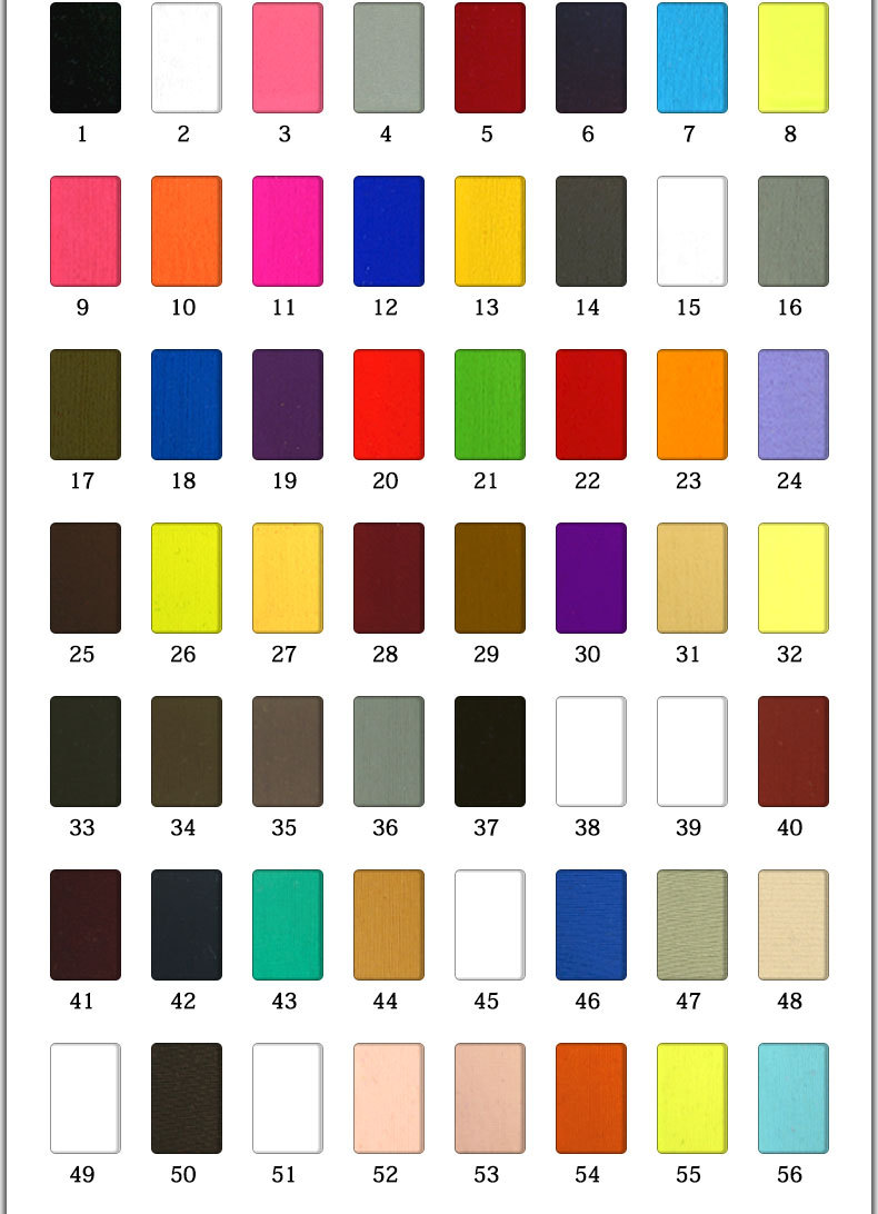 Gloss finish: 107 colors are in stock