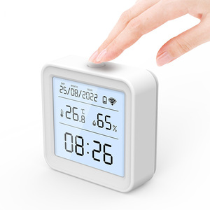 LEDEAST ZTH08 Tuya Mini Zigbee <strong>Temperature</strong> and <strong>Humidity</strong> <strong>Sensor</strong> LCD Display <strong>Temperature</strong> <strong>Humidity</strong> Meter Work with Alexa - Product Image 3