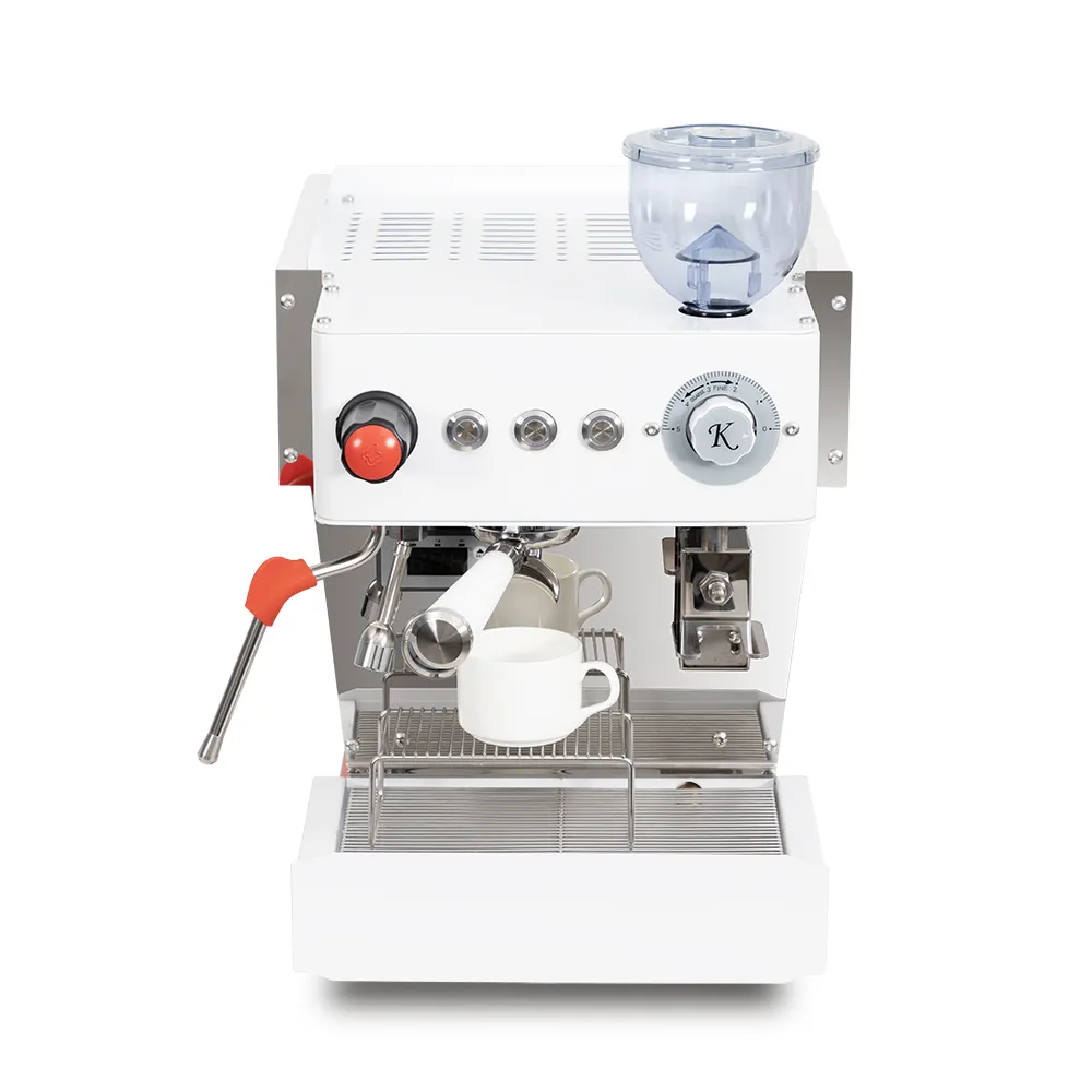 Máquina de café cappuccino comercial automática de cabeça única com controle digital doméstico profissional de 9 barras/moagem integrada de café