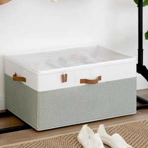 Chất Lượng Hàng Đầu Vải Stackable Organizador Có Thể Gập Lại 16 Nghiền Cube Giày Lưu Trữ Cho Tủ Quần Áo Underbed - Product Image 1