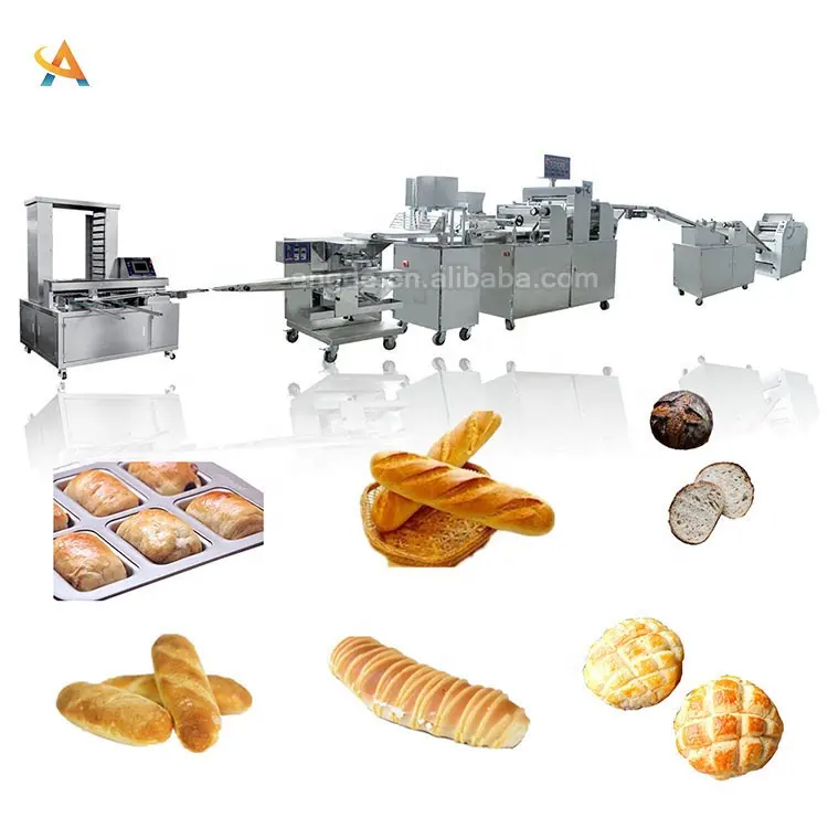 Automatico macchina per il pane linea di produzione, apparecchiature di produzione del pane tostato, modello di macchina del pane