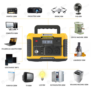 Sistema de energía solar híbrido sin red, 100W, Panel 65AH, batería 500W, inversor Solar para iluminación del hogar, TV, ordenador, ventilador - Product Image 2