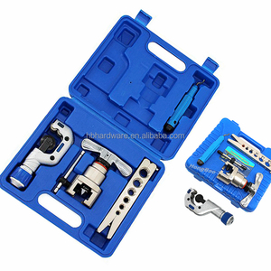 フレアリングツールキット68/9 10 12 16 19mm 1/4 "-3/4" HVACシングルフレアツール45度エキセントリックタイプ手動チューブフレアリングツールキット - Product Image 1