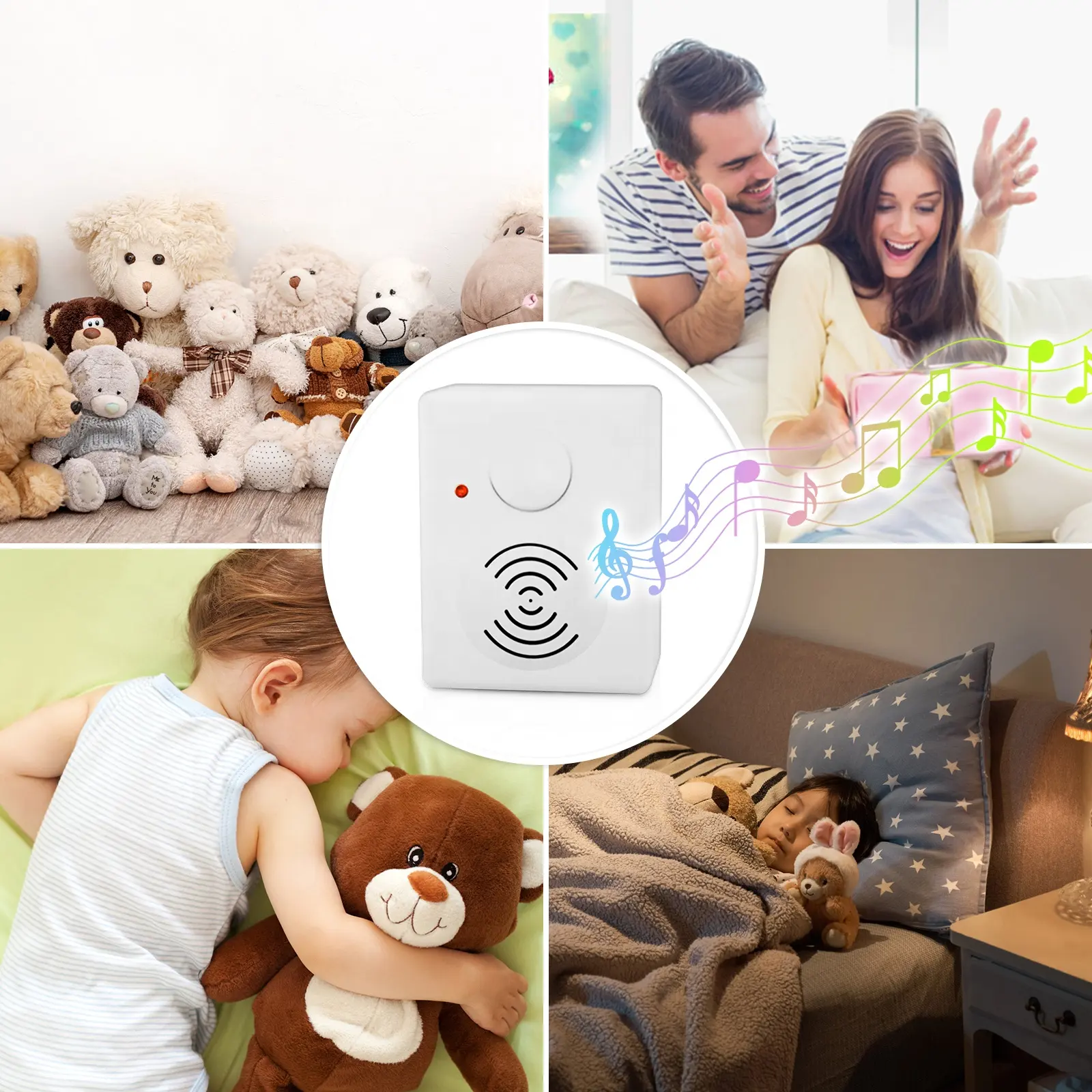 Petit enregistreur vocal électronique enregistrable par USB personnalisé module de son animal pressé par puce vocale pour peluche