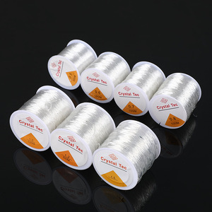 100M/Rolls Version 0.4mm-1mm Strong Stretch Crystal <strong>Elastic</strong> Line Stringing Beaded <strong>String</strong> Bracelet Jewelry Material Bead <strong>String</strong> - Product Image 1