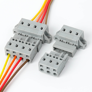 Secure PA66 Spring-Loaded <strong>Terminal</strong> <strong>Blocks</strong> <strong>Push</strong> Wire Connectors for Wire-to-Wire Connections Plug-in Design - Product Image 4