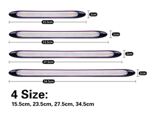 黄色のウインカーランプ付き自動<span class=keywords><strong>LED</strong></span> DRLデイタイムランニングライトストリップ車のヘッドライトシーケンシャルフローデイライト12Vユニバーサル - Product Image 4