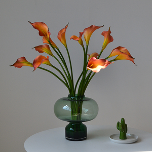 Chất Lượng Cao Bất Động Cảm Ứng EVA Trắng Nhân Tạo Calla <span class=keywords><strong>Lily</strong></span> Hoa 52Cm Cho Bảng Trung Tâm Đám Cưới Giáng Sinh Năm Mới Trang Trí Nội Thất - Product Image 4