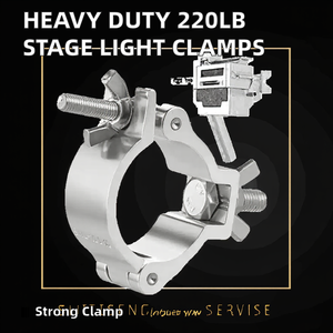 Nhiệm vụ nặng nề nhôm giai đoạn giàn hiệu suất bu lông kẹp đơn và kẹp đôi - Product Image 2