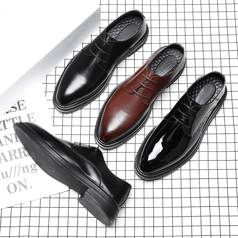 Genuine Leather Stylish Shoe Casual Dress Formal Loafers Men Black S219-3531 ((STOCK ITEM) 9 PRISTINE