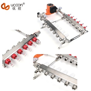 Комплект коллектора из нержавеющей стали 2-12 способов с регулятором температуры/расходомером/смесительным насосом - Product Image 2