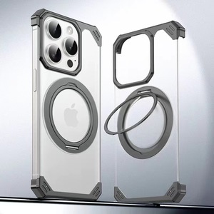 ONEPROCASE çok fonksiyonlu cep telefonu kılıfı Iphone 14 15 16 <span class=keywords><strong>Pro</strong></span> Max yüksek <span class=keywords><strong>Mech</strong></span> Metal renk tutucu telefon kılıfı