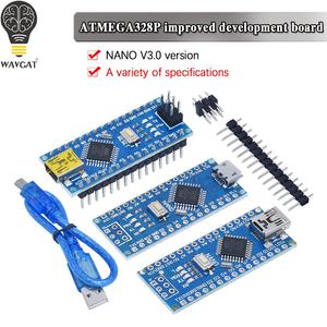 Nano V3.0 Audroid ATMEGA328P Controller compatibile scheda WAVGAT modulo PCB scheda di sviluppo senza USB V3.0 tipo-c micro mini - Product Image 2