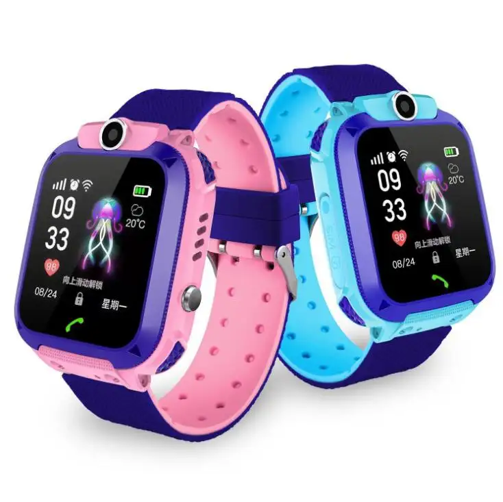 Q15-montre connectée Q12 pour enfants, Smartwatch étanche, avec caméra, fonctions Sos, Gps, Sim, appel téléphonique, Anti-perte