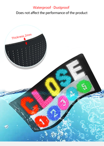 2025 Programmier bare digitale Zeichen Werbung LED Windschutz scheibe Devil Eye Display Bildschirm Flexible RGB LED-Bildschirm LKW Auto LED-Zeichen - Product Image 4