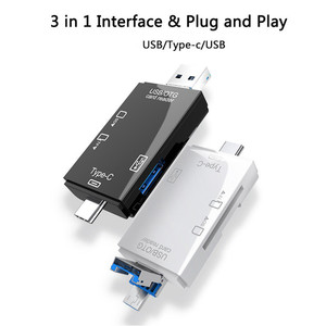 批发3合1 USB2.0 Type-C内存sd卡读卡器适配器OTG读卡器高速USB2.0 SD/TF/MS/MMC手机 - Product Image 2