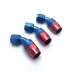 An4 An6 An8 An10 An12 An16 An20 Straight 0 45 90 Degree Aluminum Swivel Hose End <strong>an</strong> Fitting Adapter Fuel Oil Line Hose Fitting - Product Image 4