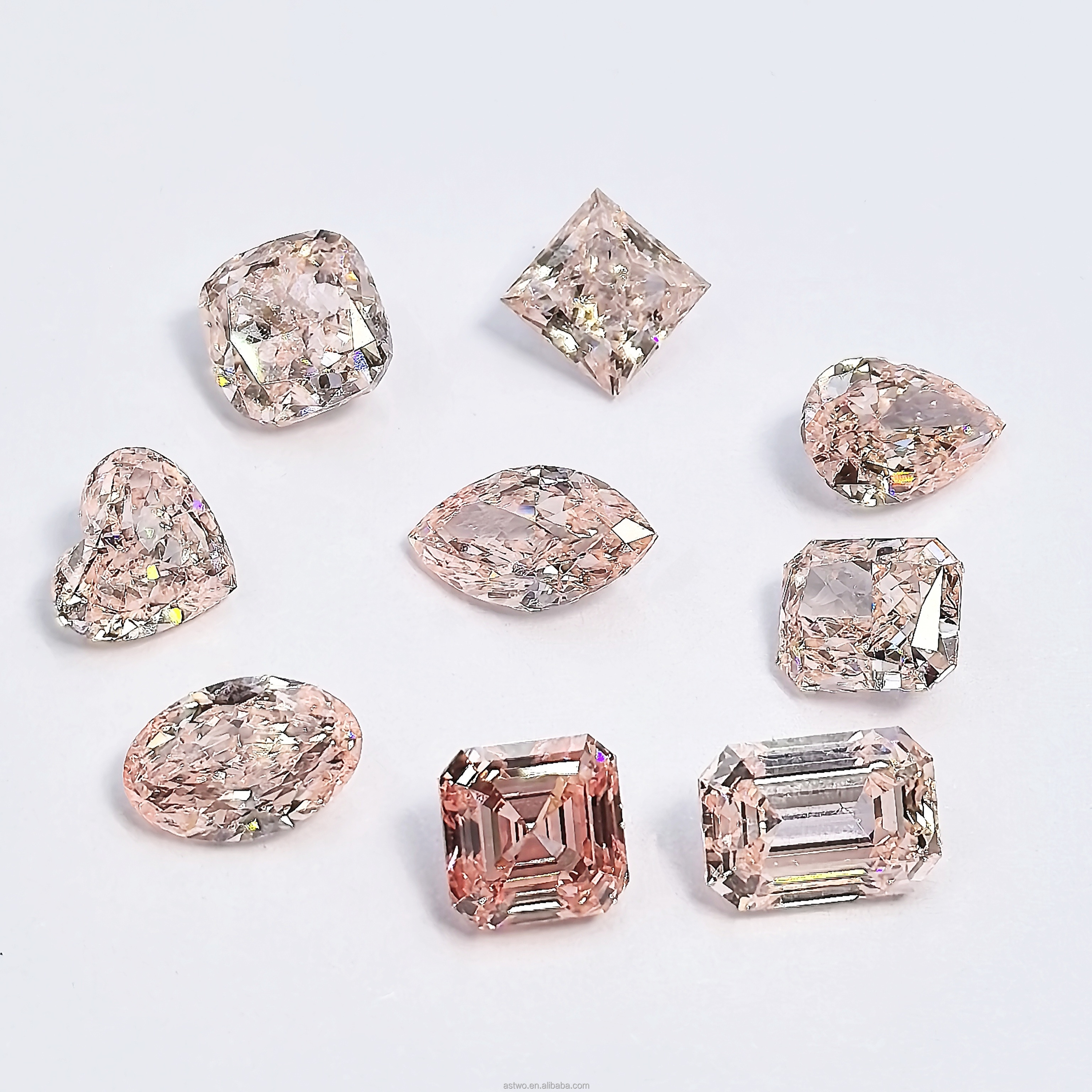 Diamant de laboratoire rose + Certificat