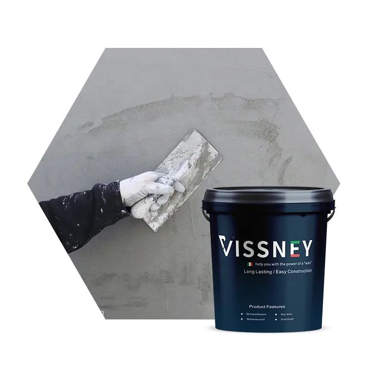 Vissney-esmalte de hormigón pulido especial, revestimiento Interior de yeso y arena, varios colores