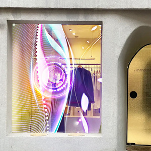 90% trasparente trasparente vedere attraverso lo schermo Super sottile Display a Led vetro adesivo schermo a LED per le vetrine dei negozi - Product Image 2