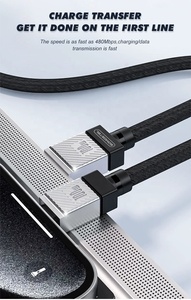 Toptan 3.1A hızlı şarj mikro/tip C/IPH veri USB kablosu 1M ABS + naylon örgülü 6.0MM kalın güç kablosu iPhone için - Product Image 6
