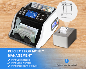 AL-910双CIS混合价值计数器假货币检测器现金计数机 - Product Image 5