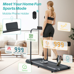 MaibuFit Portable Electric Mini Treadmill Silent Foldable Walking Pad LED Display Home Exercise Device Gym Heart Rate <strong>Training</strong> - Product Image 5